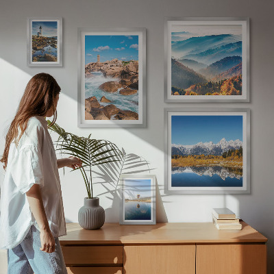 Tableau de décoration murale Montagnes naturelles, phares maritimes