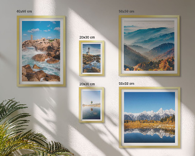Tableau de décoration murale Montagnes naturelles, phares maritimes