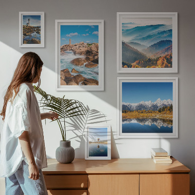 Tableau de décoration murale Montagnes naturelles, phares maritimes