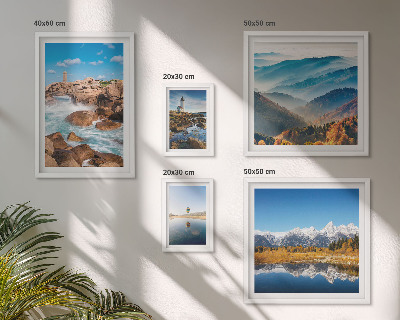 Tableau de décoration murale Montagnes naturelles, phares maritimes