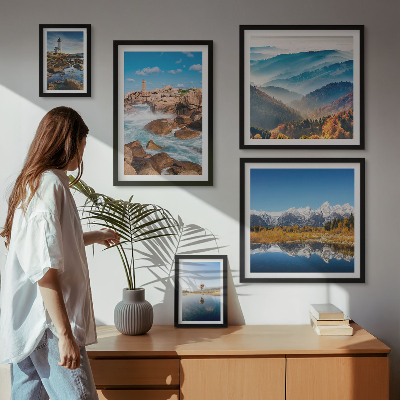 Tableau de décoration murale Montagnes naturelles, phares maritimes