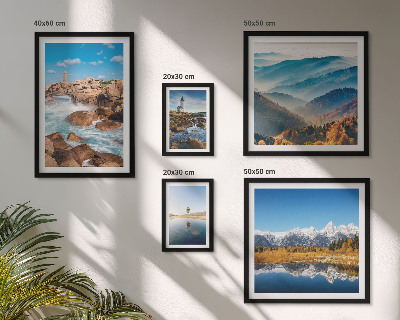 Tableau de décoration murale Montagnes naturelles, phares maritimes