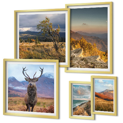 Tableau de décoration murale Paysages de faune et de flore de montagne