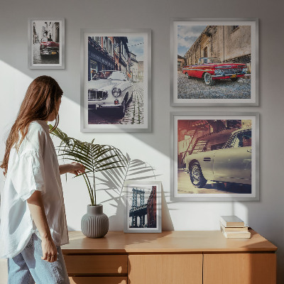 Ensemble de 5 tableaux Des classiques élégants en ville