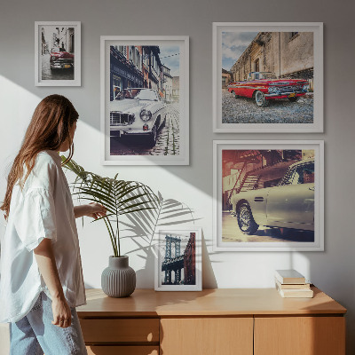 Ensemble de 5 tableaux Des classiques élégants en ville