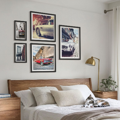 Ensemble de 5 tableaux Des classiques élégants en ville
