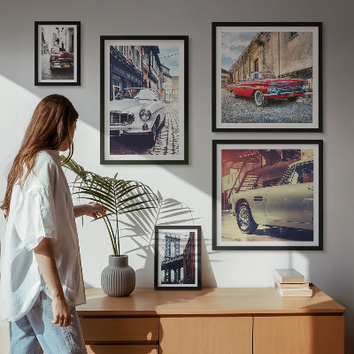 Ensemble de 5 tableaux Des classiques élégants en ville