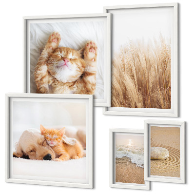 Tableau de décoration murale Animaux mignons paysages