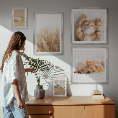 Tableau de décoration murale Animaux mignons paysages
