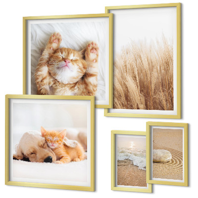Tableau de décoration murale Animaux mignons paysages
