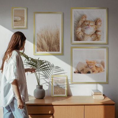 Tableau de décoration murale Animaux mignons paysages
