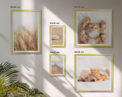 Tableau de décoration murale Animaux mignons paysages