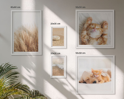 Tableau de décoration murale Animaux mignons paysages