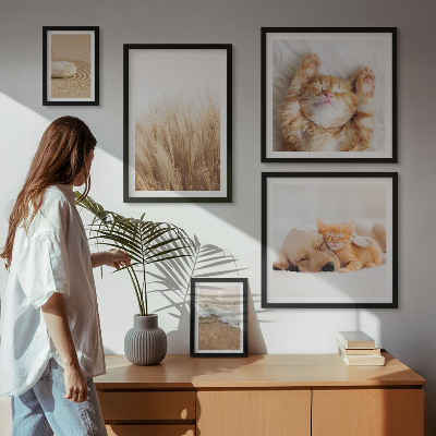 Tableau de décoration murale Animaux mignons paysages