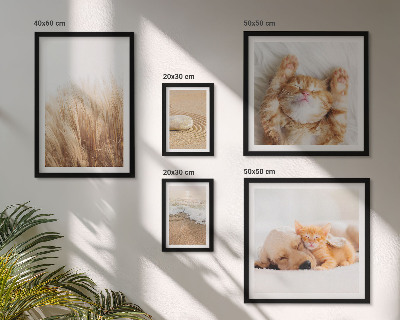 Tableau de décoration murale Animaux mignons paysages