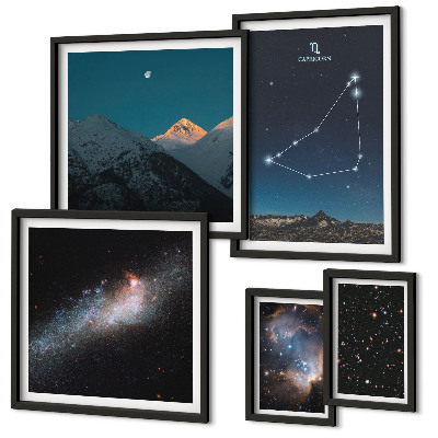 Tableau de décoration murale Constellations de paysages cosmiques