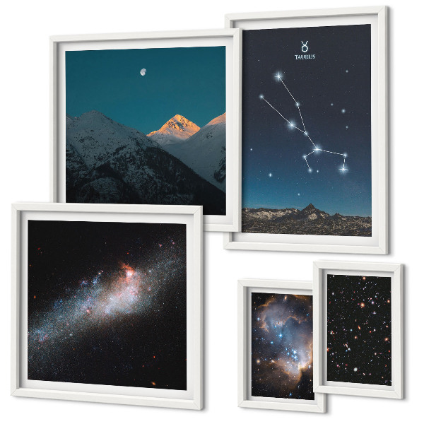Tableau de décoration murale Paysages stellaires cosmiques la nuit