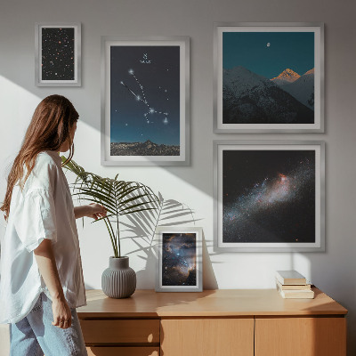 Tableau de décoration murale Paysages stellaires cosmiques la nuit