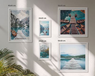Tableau de décoration murale Paysages de montagne, sentiers d'eau
