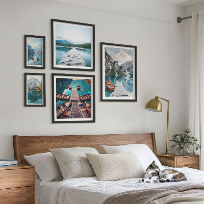 Tableau de décoration murale Paysages de montagne, sentiers d'eau