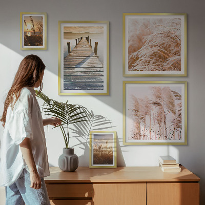Lot de tableaux encadrés Des vues paisibles sur la nature