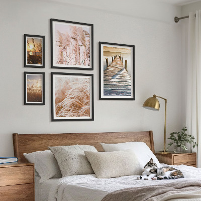 Lot de tableaux encadrés Des vues paisibles sur la nature