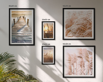 Lot de tableaux encadrés Des vues paisibles sur la nature