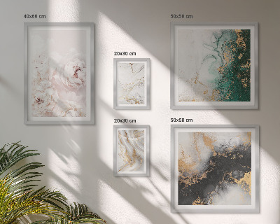 Tableau de décoration murale Accents floraux élégance abstraite