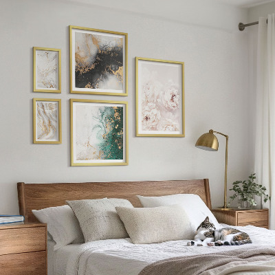 Tableau de décoration murale Accents floraux élégance abstraite