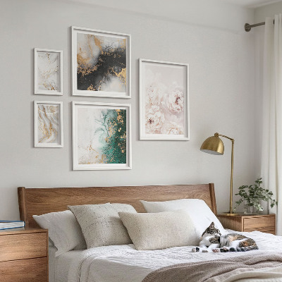 Tableau de décoration murale Accents floraux élégance abstraite