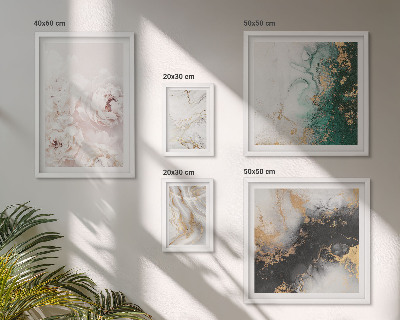 Tableau de décoration murale Accents floraux élégance abstraite