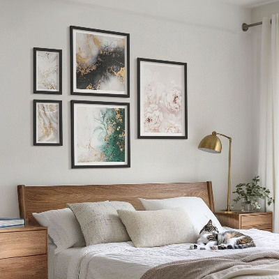 Tableau de décoration murale Accents floraux élégance abstraite