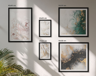 Tableau de décoration murale Accents floraux élégance abstraite
