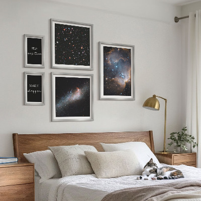 Lot de tableaux encadrés Inspirations cosmiques et motivation