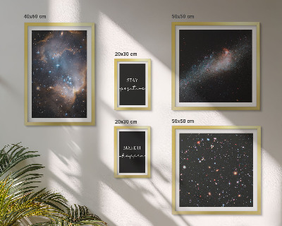 Lot de tableaux encadrés Inspirations cosmiques et motivation