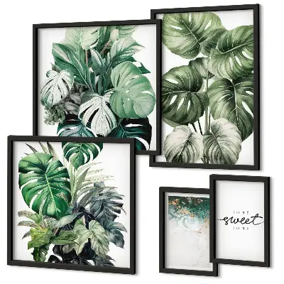 Tableau de décoration murale aux motifs végétaux modernes