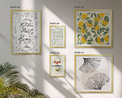 Tableau de décoration murale Inspirations pour une cuisine élégante
