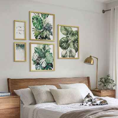 Ensemble de 5 tableaux Inspirations végétales modernes