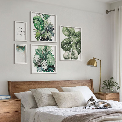 Ensemble de 5 tableaux Inspirations végétales modernes