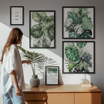 Ensemble de 5 tableaux Inspirations végétales modernes