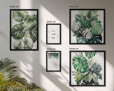 Ensemble de 5 tableaux Inspirations végétales modernes