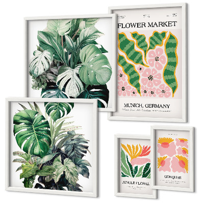 Tableau de décoration murale Motifs végétaux, fleurs bohèmes