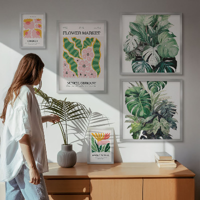 Tableau de décoration murale Motifs végétaux, fleurs bohèmes
