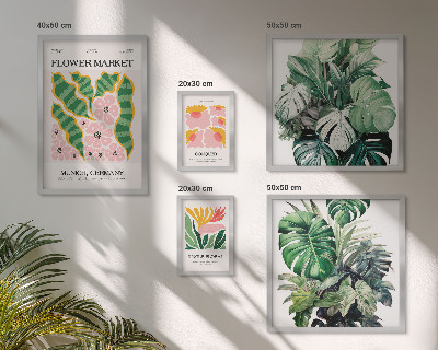 Tableau de décoration murale Motifs végétaux, fleurs bohèmes