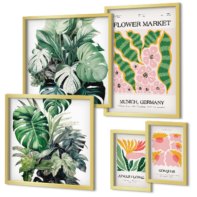 Tableau de décoration murale Motifs végétaux, fleurs bohèmes