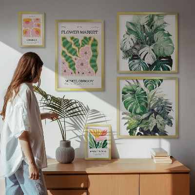 Tableau de décoration murale Motifs végétaux, fleurs bohèmes