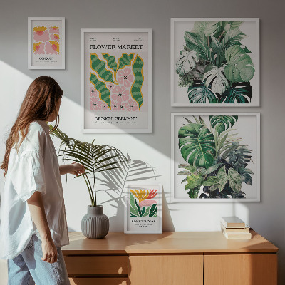 Tableau de décoration murale Motifs végétaux, fleurs bohèmes