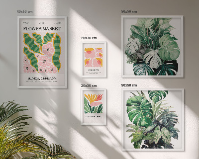 Tableau de décoration murale Motifs végétaux, fleurs bohèmes