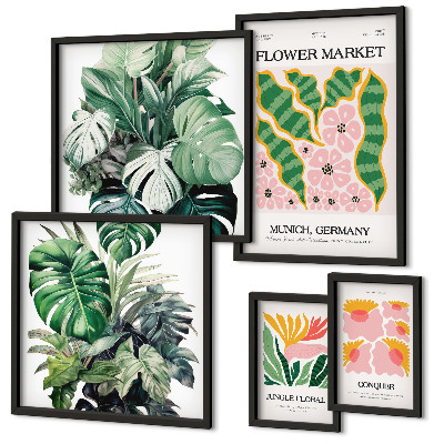 Tableau de décoration murale Motifs végétaux, fleurs bohèmes