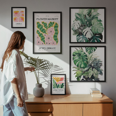 Tableau de décoration murale Motifs végétaux, fleurs bohèmes